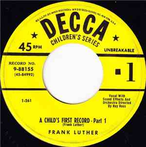 Frank Luther  - A Child's First Record