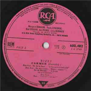 Bizet, Risë Stevens, Jan Peerce, Licia Albanese, Robert Merrill, Fritz Rein ...