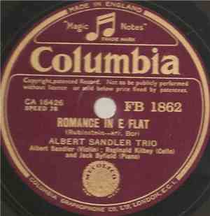 Albert Sandler Trio - Romance In E Flat / Rustle Of Spring