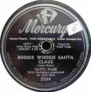Patti Page - Boogie Woogie Santa Claus / The Tennessee Waltz