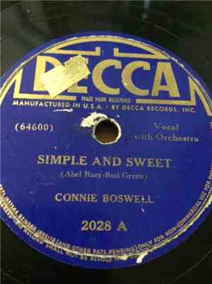 Connie Boswell - Simple And Sweet / Heart And Soul