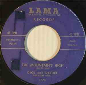 Dick And DeeDee - The Mountain's High / I Want Someone