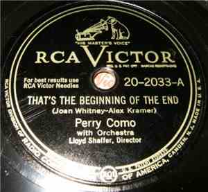 Perry Como - That's The Beginning Of The End / Sonata