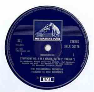 Mendelssohn - Schumann - Otto Klemperer - Symphony N°4 In A Major, 