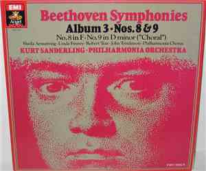 Beethoven, Kurt Sanderling, Philharmonia Orchestra - Symphonies Album 3 • N ...