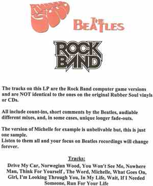 The Beatles - Rubber Soul Rock Band Mixes