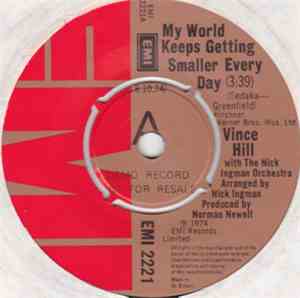 Vince Hill with The Nick Ingman Orchestra - My World Keeps Getting Smaller  ...