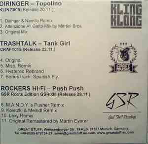 Diringer / Trashtalk / Rockers Hi-Fi - Topplino / Tank Girl / Push Push
