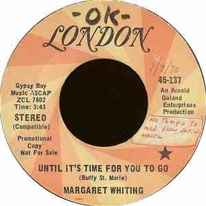 Margaret Whiting - Until It's Time For You To Go / I'll Tell Him Today