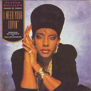 Alyson Williams - I Need Your Lovin'