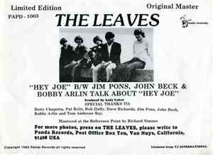 The Leaves - Hey Joe
