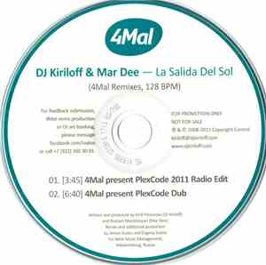 DJ Kiriloff & Mar Dee - La Salida Del Sol (4Mal Remixes)