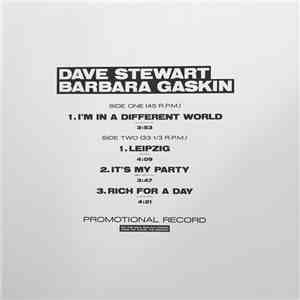 Dave Stewart, Barbara Gaskin - I'm In A Different World / Leipzig / It's My ...