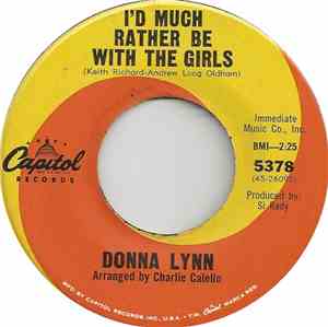Donna Lynn - I'd Much Rather Be With The Girls
