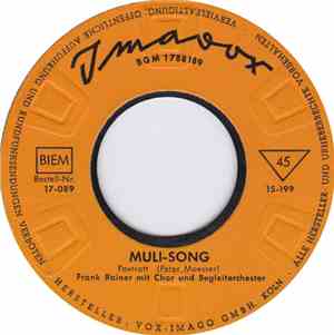 Frank Rainer, Claus Hendrik - Muli - Song / Bum-Ladda-Bum-Bum