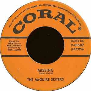 The McGuire Sisters - Missing