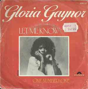 Gloria Gaynor - Let Me Know