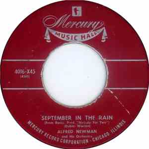 Alfred Newman And His Orchestra - September In The Rain / Younger Than Spri ...