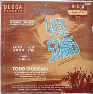 Todd Duncan , Maxwell Anderson, Kurt Weill, Maurice Levine - Lost In The Stars