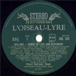 Stuart Burrows • John Constable - Ballads - Songs Of Love And Sentiment