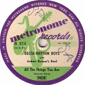 Delta Rhythm Boys - All The Things You Are / 9: 20 Special