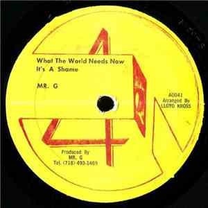 Mr. G  - What The World Needs Now / It's A Shame