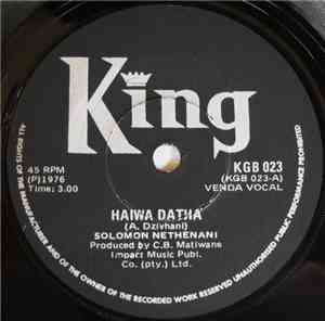 Solomon Nethenani - Haiwa Datha / Vulamatshini