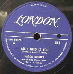 Hadda Brooks - All I Need Is You / The Man With A Horn