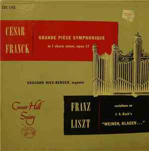 Edouard Nies-Berger - Organ Music Of Franck And Liszt