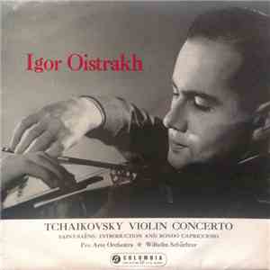Igor Oistrakh, Pro Arte Orchestra Of London, Tchaikovsky, Wilhelm Schüchter ...