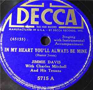 Jimmie Davis - In My Heart You'll Always Be Mine / Dream Of Love
