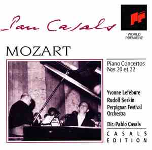 Mozart, Pablo Casals, Yvonne Lefébure, Rudolf Serkin, Perpignan Festival Or ...