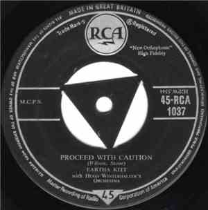 Eartha Kitt With Hugo Winterhalter's Orchestra - Proceed With Caution