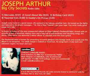 Joseph Arthur - Big City Secrets Radio Edits