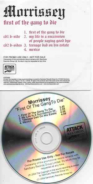 Morrissey - First Of The Gang To Die