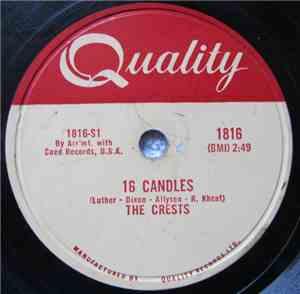 The Crests - 16 Candles / Beside You