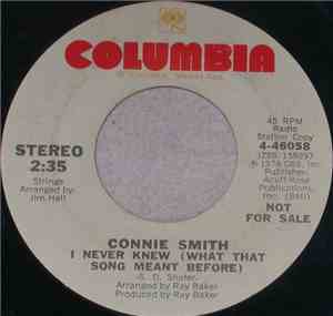 Connie Smith - I Never Knew (What That Song Meant Before)