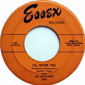 Bunny Paul With The Harptones - I'll Never Tell