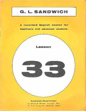 No Artist - A Recorded English Course For Beginners And Advanced Students - Lesson 33