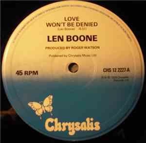Len Boone - Love Won't Be Denied