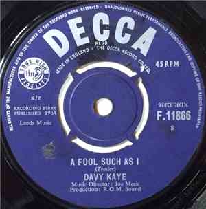 Davy Kaye - A Fool Such As I / It's Nice In't It