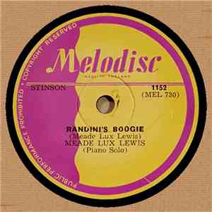 Meade Lux Lewis - Randini's Boogie / Lux's Boogie