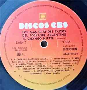 El Chango Nieto - Los Mas Grandes Exitos Del Folklore Argentino