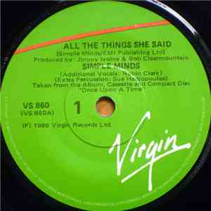 Simple Minds - All The Things She Said