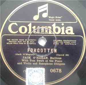 Jack O'Hagan With Tom Swift  - Forgotten / Honolulu Moon