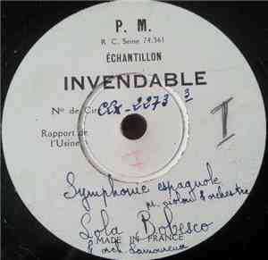 Lola Bobescu & Orch. Lamoureux - Symphonie Espagnole