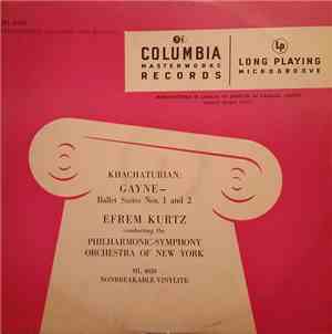 Aram Khatchaturian, Efrem Kurtz, Philharmonic-Symphony Orchestra of New Yor ...