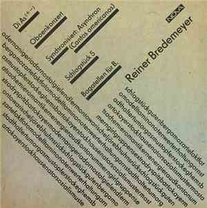 Reiner Bredemeyer - Di As (+-) / Oboenkonzert / Synchronisiert: Asynchron / ...