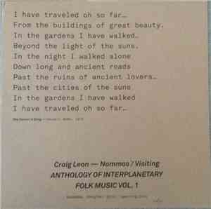 Craig Leon - Nommos / Visiting: Anthology Of Interplanetary Folk Music Vol. ...