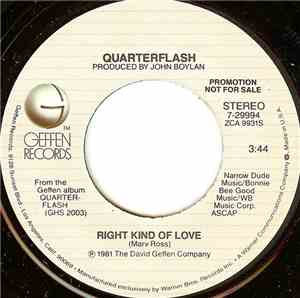 Quarterflash - Right Kind Of Love